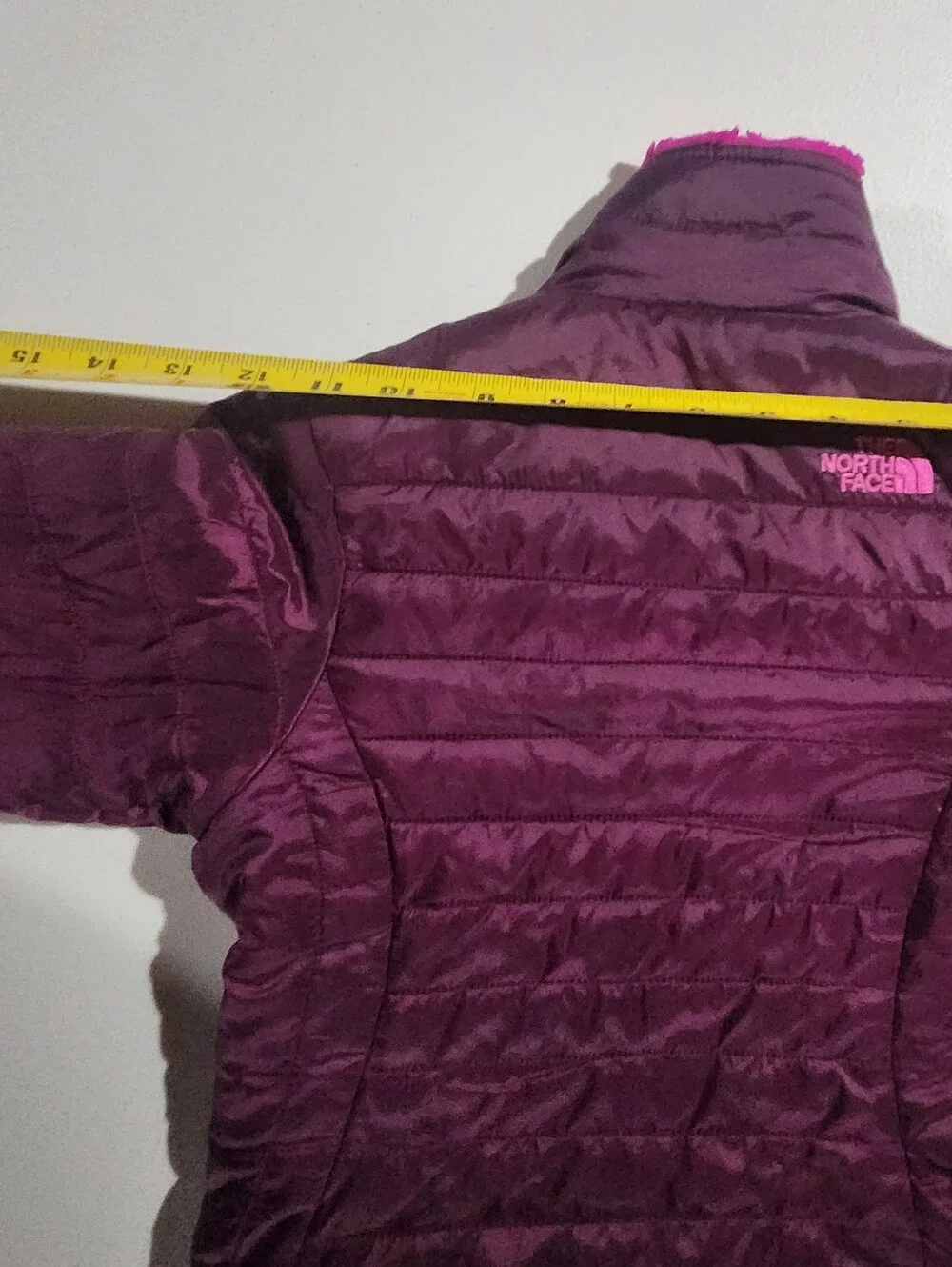The North Face Kids Reversible Pink & Burgundy  Jacket (No Size Tag) See Photos